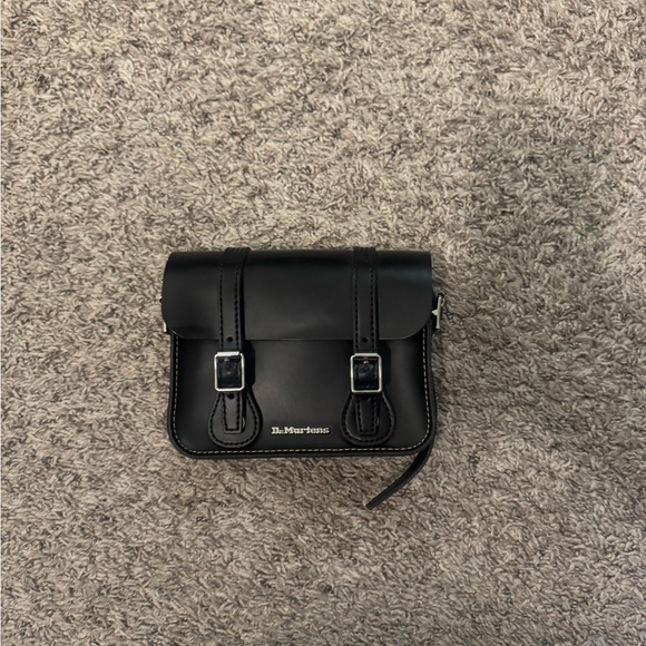 Dr. Martens Black Mini Leather Satchel - Picture 1 of 3